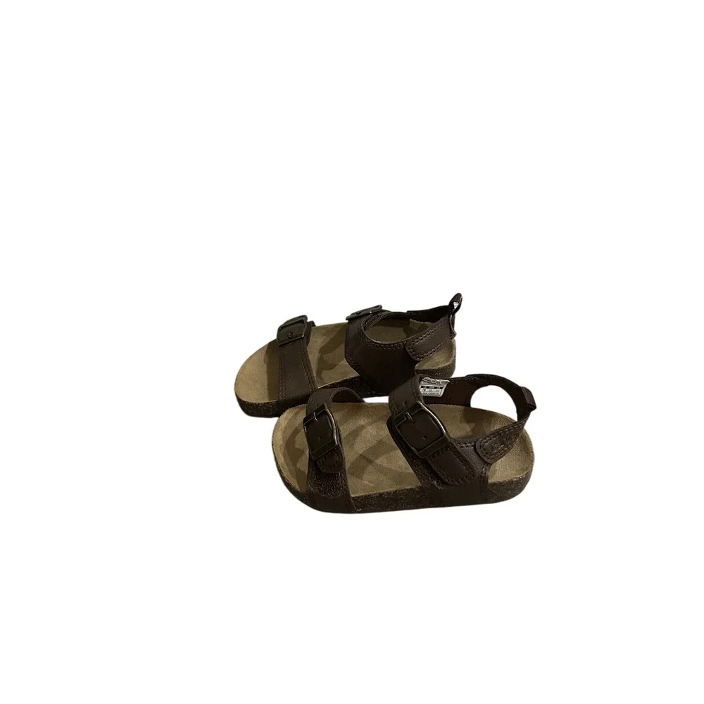 Carter's Aldus‎ Sandals Toddler Size 7 Chocolate Brown NWT Buckle Backstrap Boho
